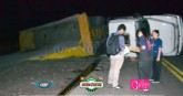 Ruta 123: Camión Que Despistó Y Volcó Causó Demoras En La Circulación.-