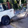 Colisión entre dos camionetas en zona urbana de Mercedes