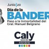 Caly Sánchez dejó su saludo por el Día de la Bandera