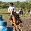 Juanita Gauto participó de una fiesta tradicionalista en el paraje Boquerón