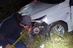 Fuerte choque en Ruta 123 cerca de Itá Caabó: un auto impactó contra un chancho salvaje