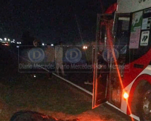 Colectivo embistió un caballo en la Ruta 123: no hubo heridos entre los pasajeros