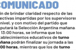Corrientes: modifican los horarios escolares por el partido de la Selección Argentina