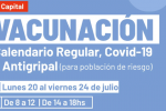 Salud Pública insta a completar esquemas de vacunas del calendario y la antigripal para grupos de riesgo