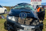 Siniestro vial en Ruta 123: la camioneta del interventor del Predio Gaucho Gil impactó contra un caballo