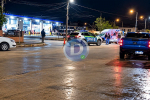 Colisión entre un automóvil y una motocicleta en San Martín y Ferreyra