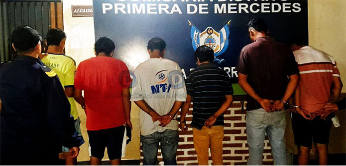 ¡Seis hombres detenidos en operativo policial!