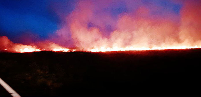 Un Establecimiento Ganadero fue sancionado por realizar la quema de pastos en su terreno