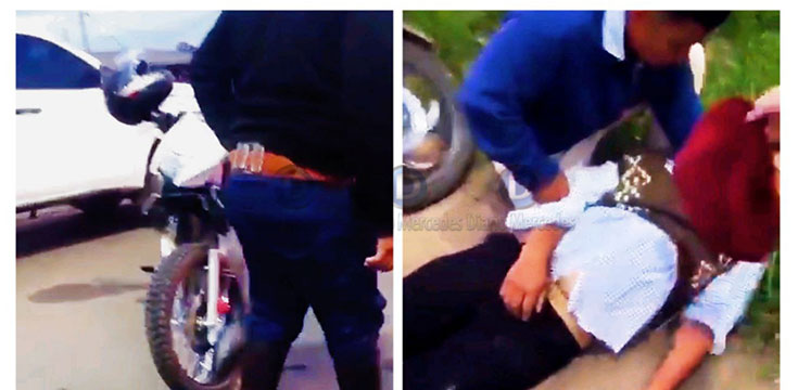 Un motociclista fue encontrado tendido a un costado de la cinta asfáltica en Atanacio Aguirre