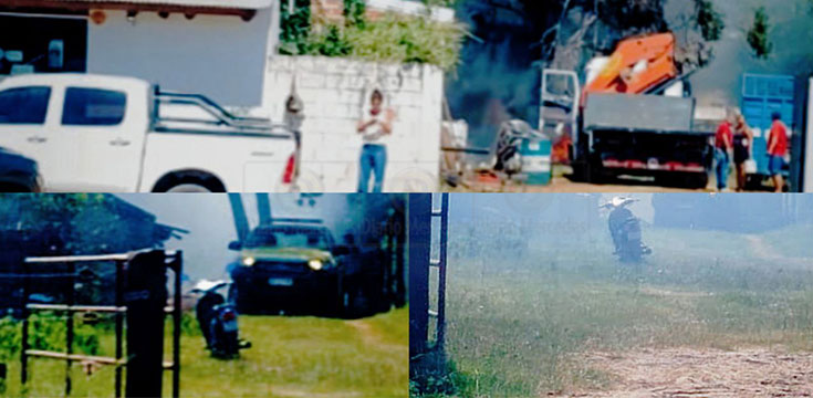 Principio de incendio en Hidráulica Mercedes: bomberos trabajaron en el lugar