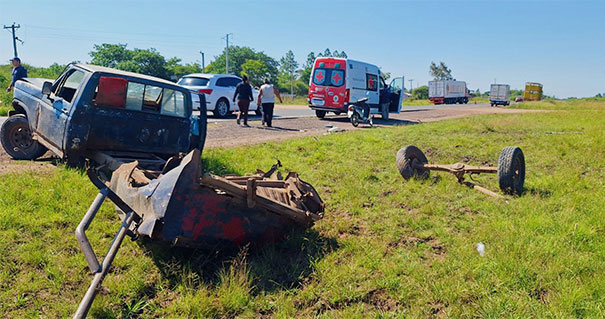 Accidente en Ruta 123: maniobra salvó vidas