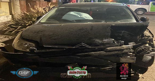 Accidente en la madrugada del viernes